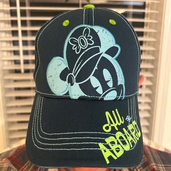 Disney Cruise Line Minnie Mouse All Aboard Navy Blue Baseball Cap Hat Adjustable - Picture 5 of 7